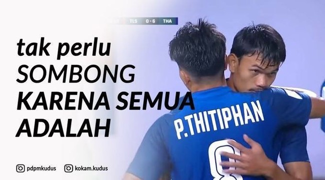 Namanya bisa dijadikan sebuah wejangan untuk memasuki tahun baru 2022 nih. Ingat jangan sombong ya karena semuanya hanya Thitiphan. Foto: instagram.com/ppdmkudus