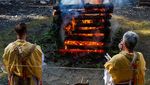 Para Penyembah Hutan di Jepang Gelar Ritual Tahun Baru