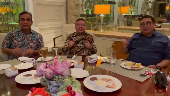 Pertemuan 3 elite Gerindra (dok. Istimewa).