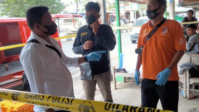 Polisi olah TKP perampokan di Nagan Raya (dok. Istimewa)