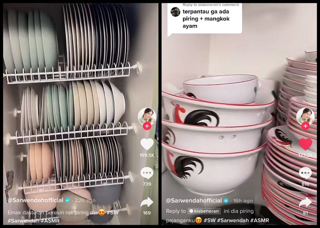 Sarwendah Beres-beres Piring, Netizen Tanyakan Piring Ayam dan Piring Hadiah Detergen