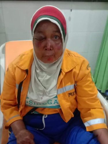 Tukang Sapu Jalan Menjadi Korban Begal di Medan (Foto: dok istimewa)