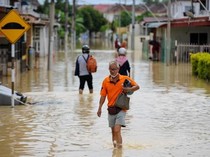 Banjir Terjang Malaysia, 4 Orang Tewas-80 Ribu Mengungsi