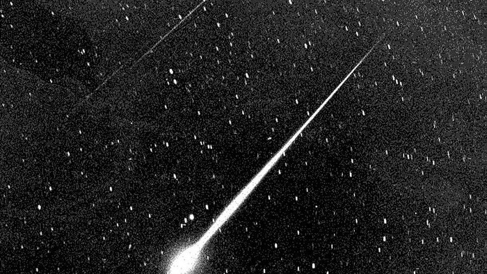 This Bright Leonid Fireball Is Shown During The Storm Of 1966 In The Sky Above Wrightwood, Calif. The Leonids Occur Every Year On Or About Nov. 18Th And Stargazers Are Tempted With A Drizzle Of 10 Or 20 Meteors Fizzing Across The Horizon Every Hour. But Every 33 Years A Rare And Dazzling Leonids Storm Can Occur But, Astronomers Believe The 1999 Edition Of The Leonids Probably WonT Equal 1966, Which Peaked At 144,000 Meteors Per Hour. (Courtesy Of  (Photo By Nasa/Getty Images)