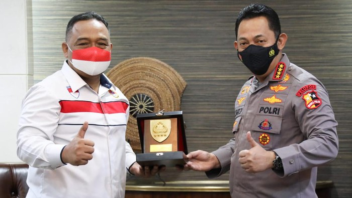 Kapolri audiensi dengan Kepala BP2MI di Mabes Polri