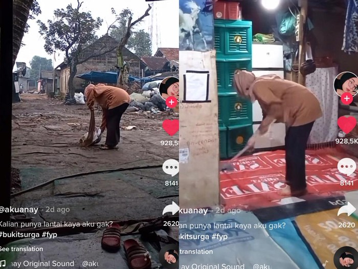 Wanita yang viral di media sosial. Foto: Dok. Tangkap layar akun TikTok @anay.nh. Wanita yang viral di media sosial. Foto: Dok. Tangkap layar akun TikTok @anay.nh.
