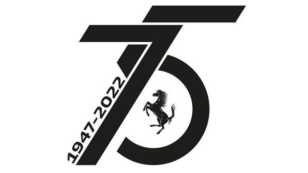Logo Ferrari saat berusia ke-75