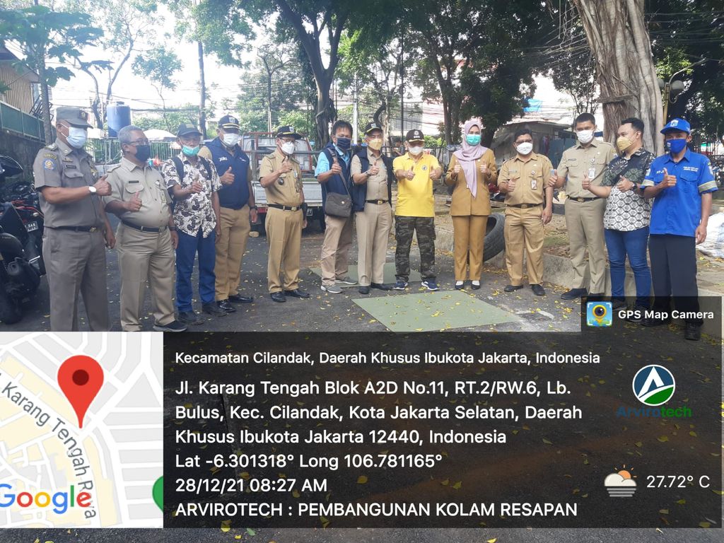 Serah terima sumur resapan di Perumahan Taman Bona Indah, Lebak Bulus, Jakarta Selatan. (Dok Istmiewa)