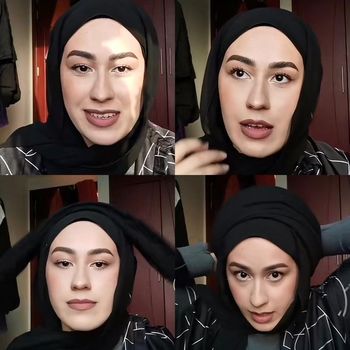 Viral wanita yang memperlihatkan gaya hijabnya pada usia 14 tahun.