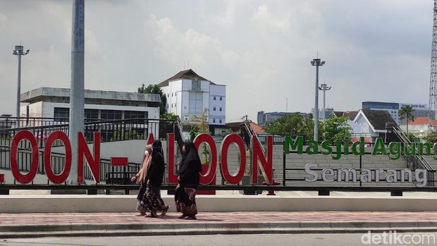 Aloon-aloon Kota Semarang, Rabu (5/1/2022).