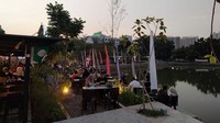 Karena pandemi, Cinere Garden membatasi kapasitas pengunjung sebanyak 50 persen.  
