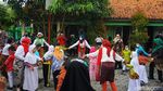 Jaran Kepang Ramaikan Vaksinasi Anak di SLB Demak