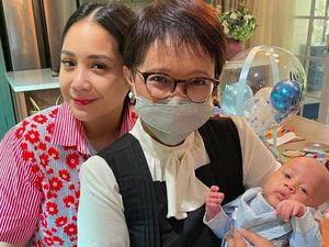Digendong Menlu Retno Marsudi, Rayyanza Didoakan Jadi Menteri