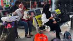 Suasana Stasiun Gambir di Kala PPKM Level 2