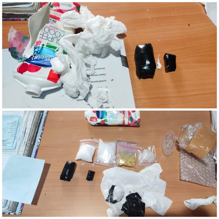 Upaya penyelundupan narkoba berupa sabu dan pil ekstasi ke Lapas Kelas I Cipinang via truk sampah digagalkan. (dok Ditjen Pemasyarakatan)