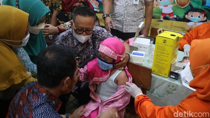 Vaksinasi anak 6-11 tahun di Kudus