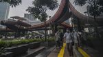 Hampir Rampung, Begini Penampakan JPO Pinisi di Sudirman