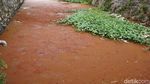 Hiii...Sungai Ledeng di Mojokerto Berwarna Merah Darah