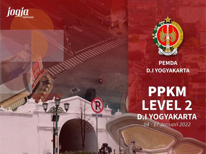 Yogyakarta PPKM Level 2, Kamis (6/1/2022).
