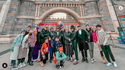 8 Foto Reuni Keluarga Aurel & Atta di Turki Sebelum Ashanty Positif Corona