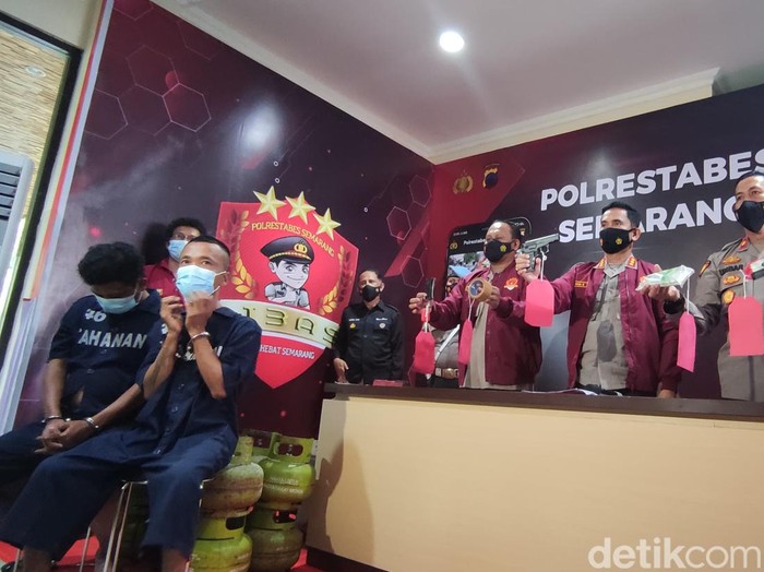 Jumpa pers kasus pemerasan