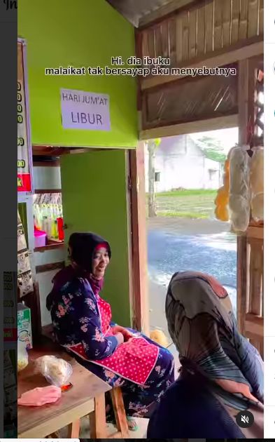 Kisah Pemuda Rajin Bantu Ibu Jual Makanan di Warung Pinggir Sawah