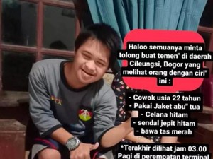 Pria Berkebutuhan Khusus yang Hilang di Bogor Ditemukan!