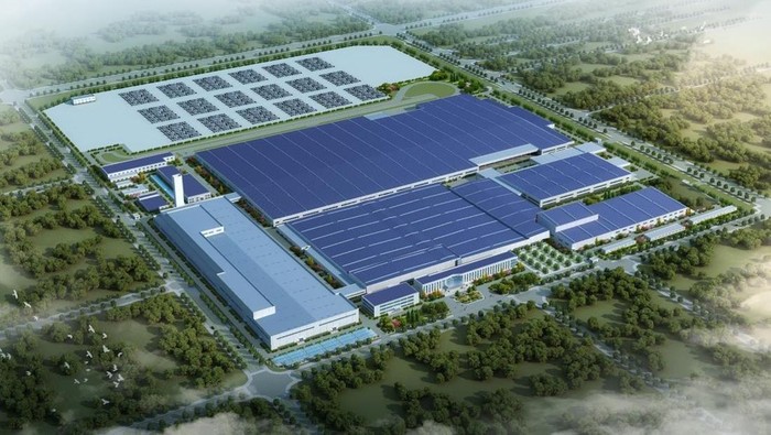 Pabrik kendaraan listrik di China