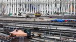 Super Sibuk, Para Pekerja Terus Selesaikan Depo LRT Bekasi