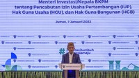 Bahlil mengatakan, eksekusi pencabutan 2.078 Izin Usaha Pembangunan (IUP) akan dilakukan, Senin 10 Januari 2022.