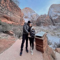 Nikita Willy dan Indra Priawan memilih merayakan momen pergantian tahun di Las Vegas. Keduanya menonton penampilan Pitbull di penginapan dan melanjutkan perjalanan ke Zion National Park di Utah. Foto: dok. Instagram @nikitawillyofficial94