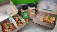 Hadir di tempat yang tak terlalu besar, Ghea mengatakan bahwa konsep yang ingini diusung sebenarnya berupa restoran dengan pelayanan yang cepat atau restoran cepat saji hanya saja semua makanan dan menu yang disajikan di sini terbuat dari bahan sehat. Foto: detikcom/Diah Afrilian