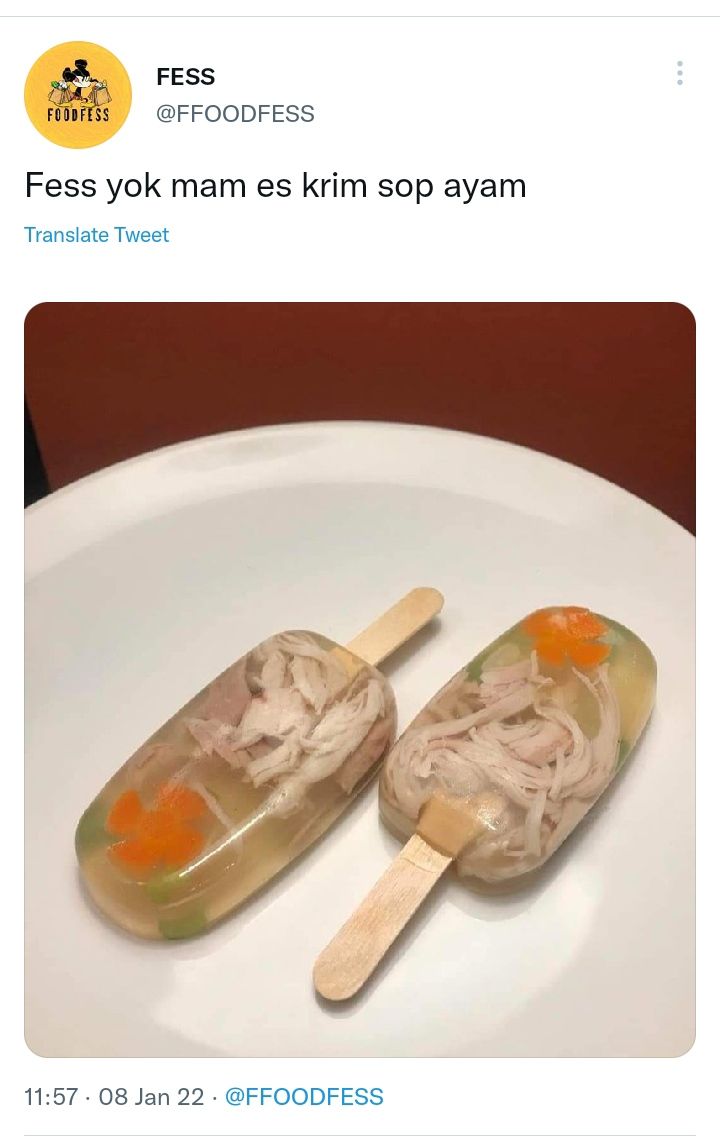 Viral Es Krim Mirip Sop Ayam Mengecoh Netizen