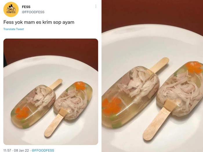 Viral Es Krim Mirip Sop Ayam Mengecoh Netizen
