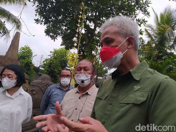 Gubernur Jateng, Ganjar Pranowo, di Borobudur Edupark, Minggu (9/1/2022).