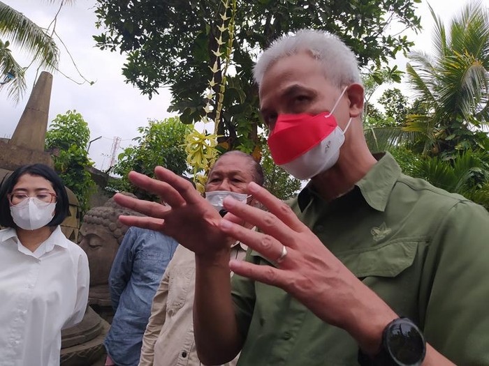 Gubernur Jawa Tengah sat meresmikan Borobudur Edu Park.