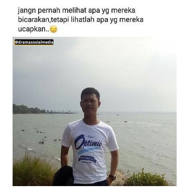 Apa bedanya ya yang dibicarakan dengan yang diucapkan? Statusnya benar-benar bikin bingung dan pusing. Foto: Instagram/@dramasosialmedia