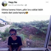 Kepercayaan diri yang tinggi memang sangat dibutuhkan agar tidak minder. Apapun warna kulitmu, percayalah bahwa kamu cantik dan ganteng. Foto: Instagram/@duhreceh.id