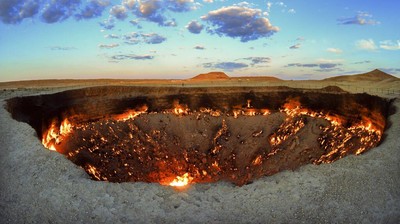 Api Gerbang Neraka Turkmenistan Mau Dipadamkan, Begini Penampakannya