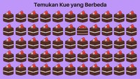 Bisa temukan bentuk kue yang berbeda sendiri?