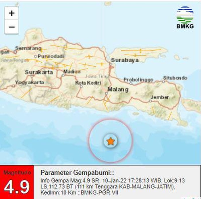 gempa malang