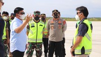 Momen Hadi Tjahjanto Sirkuit Mandalika terkait persiapan MotoGP di Lombok, Nusa Tenggara Timur, Senin (10/1/2022). (Dok. Puspen TNI)