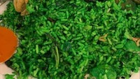 Pesan nasi goreng sambal ijo, netizen ini berharap menikmati nasi goreng pedas nikmat sebagai menu makan malamnya. Bukannya pedas nasi goreng yang datang justru lebih mirip hulk. Foto: Instagram/_sadfood