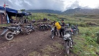 Ojek gunung Rinjani di Pos Dua