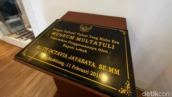 Museum Multatuli diresmikan oleh Bupati Lebak Iti Octavia Jayabaya bersama Dirjen Kemdikbud Hilmar Farid pada 11 februari 2018. (Femi Diah/detikcom)