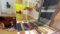 DI Museum Multatuli juga tersimpan tenun Baduy, masyarakat adat yang ada di Banten. (Femi Diah/detikcom)