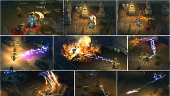 Eternium ialah game action Role Playing Game (RPG), di mana pemain bisa memainkannya secara offline tanpa internet. Gamer dapat mengeksplorasi, mulai dari berlarian, mengeluarkan sihir, membunuh orang jahat atau menjelajahi reruntuhan kuno. Foto: (Google Play Store).