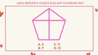 Tugas kamu hanya perlu menghitung ada berapa banyak jumlah garis pada gambar berikut.