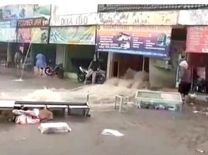 Tanggul Jebol, Tiga Toko di Terminal Ciamis Sempat Kebanjiran