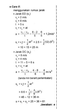 Contoh Soal Gerak Lurus Dan Penjelasan Konsep GLB-GLBB